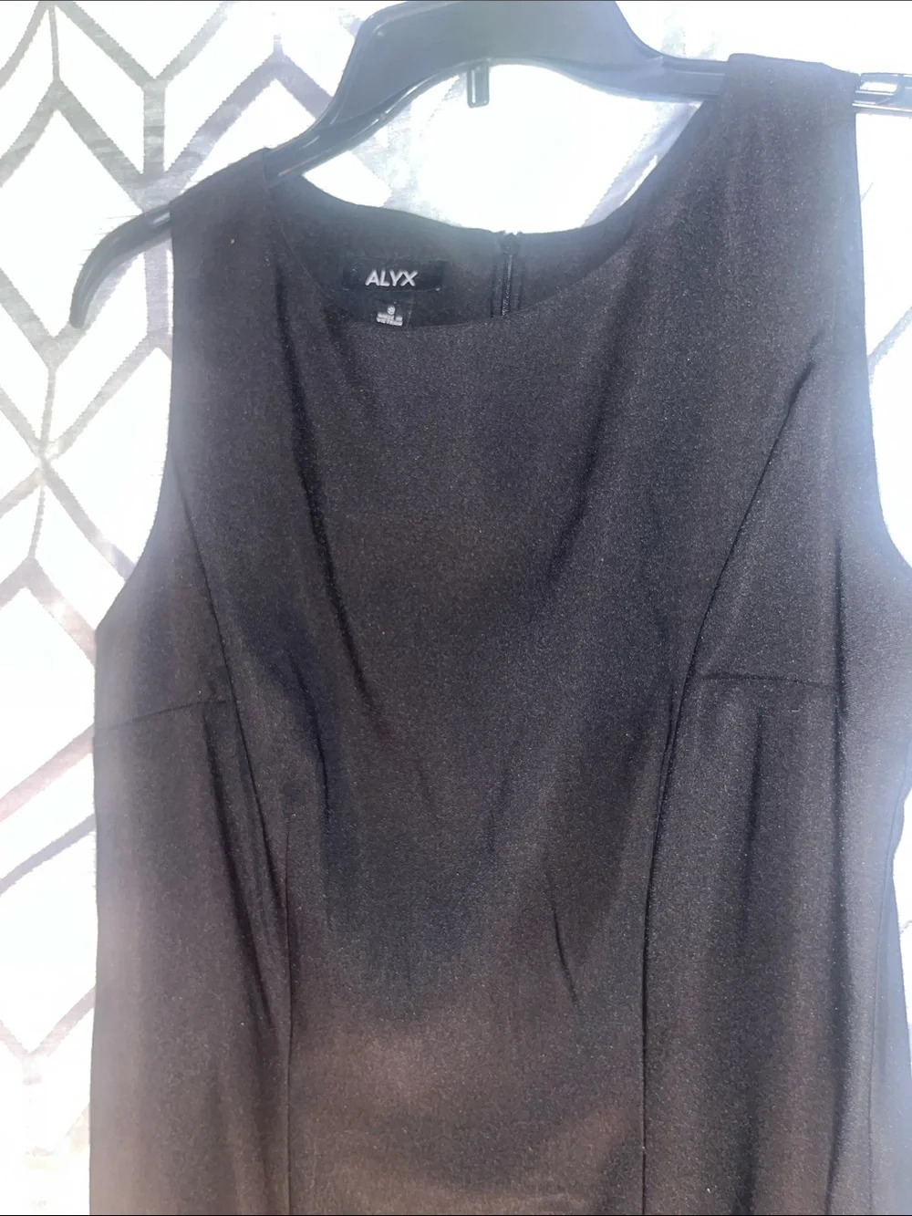 ALYX Black Sleeveless Midi Sheath Dress